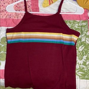 tillys striped tank cotton tank (full tilt brand)